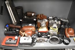 A good collection of cameras and photography equipment including Minolta XD5, Koroll 24s, Minolta