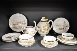 A 20th century Chinese egg shell part tea service