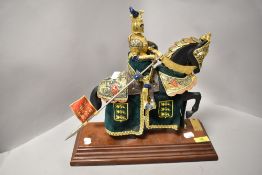 A modern Marto Spanish figure of a knight on horse back