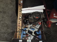A wood workers Power router with bits