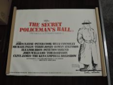 Three vintage movie cinema quad posters of comedy interest including Monty Python
