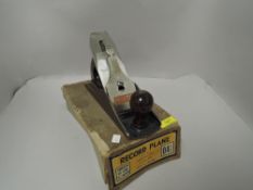 A vintage Record 4 1/2 smoothing plane with box