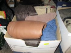 A collection of ladies coats including size 14 Summit leather coat and Wallace slacks size 12