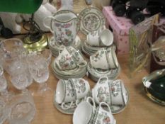 A selection of Indian tree tea wares, Maddock & Johnson Brothers