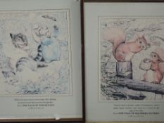 Helen Beatrix Potter, (1866-1943), a pair of re-prints (late 20th), advertising posters, 50 x