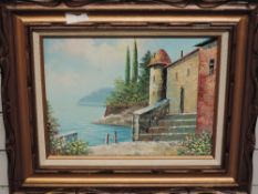 (20th century), R Mulch, an oil painting, Dutch Landscape, signed, 24 x 19cm, framed, 36 x 31cm, (