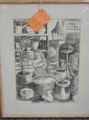Sidney Wilson, (contemporary), a watercolour, The Stone Garden, monochrome, signed, 38 x 27cm,