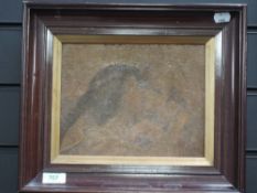 (19th century), a print, textured, The Twin Sisters, attributed verso, 30 x 35cm, wood framed
