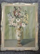 Audrey Johnson, (1919-2005), an oil painting, still life, signed and dated 1953, 41 x 31cm, gilt