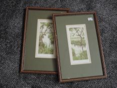 (20th century), a pair of Ltd Ed prints, Alder Stream and Shade, indistinctly signed, and num 13/75,