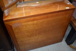 A modern hardwood (possibly yew) gateleg table , open size approx. 179 x 80cm