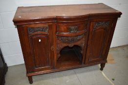 A Victorian mahogany sideboard base