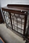 An early 20th Century mahogany display cabinet