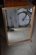 A vintage gilt frame wall mirror, approx 54 x 78cm