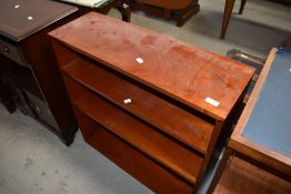 A small stained frame bookshelf