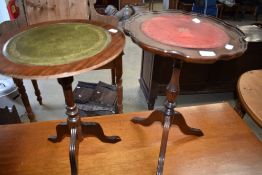 Two reproduction wine tables