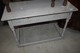 A shabby chic low side table