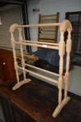 A beech towel rail