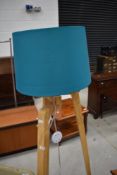 A modern designer standard lamp