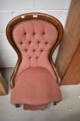 A dralon chair and footstool