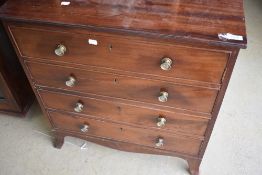 A reproduction Regency mahogany cabinet , disguised as chest (af no key), width approx 71cm