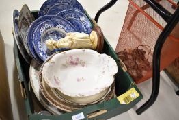A selection of ceramics inclduing Spode Italian pattern