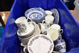 A selection of dinner and tea wares including Argyle and Nanrich pottery