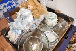 A selection of glass cooking and kitchen wares