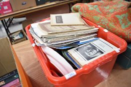 A selection of ceramics and vintage piano sheet music