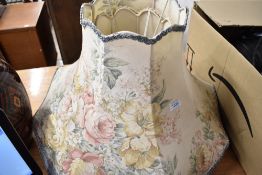 Two vintage standard light lamp shades
