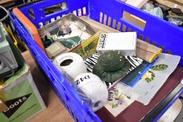 A selection of sewing and haberdashery items