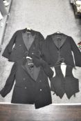 Three gents dinner jackets and a waistcoat.