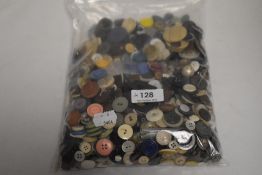 Over one Kg of vintage and antique buttons, mixed styles, sizes and colours.