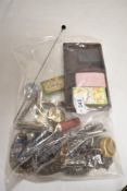 A selection of ladies vintage cosmetics and razors sold alongside three late Georgian/Victorian