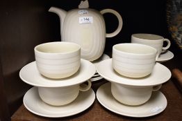 A mid century part Hornsea Pottery Concept pattern tea service