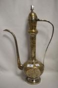 A modern Turkish design coffee pot with chase work decoration