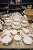 A modern Colclough Wayside pattern tea and breakfast service