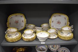 A 20th century Coalport pattern no 7993/R part tea service