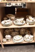 A collection of Royal Worcester 'Evesham' table ware and Similar ceramics, Including tureens,