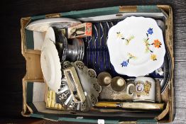A selection of cutlery and table wares