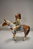 A Beswick study, Mounted Indian 1391