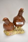 A Beswick study, Grouse, pair 2063