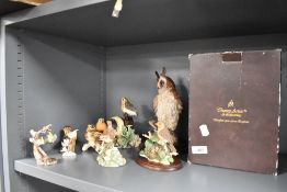 A selection of Border Fine Arts, Goebel and similar bird studies and Country Artists Owl
