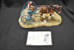 A Border Fine Arts study, Loose Raking, 450/950 with box and certificate