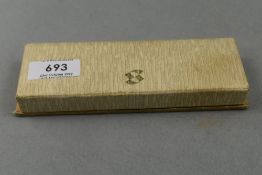 A boxed Sheaffer Cadet plunger fill fountain pen in red with single band to the cap having