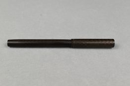 A Waterman Ideal 12 Eyedropper fountain pen in BHR with chaised pattern and clipless cap having