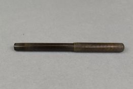 A Waterman Ideal 12 Eyedropper fountain pen in BHR with chaised pattern and clipless cap having