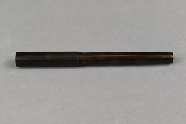 A Waterman Ideal lever fill fountain pen in BHR with clipless cap having Waterman 3 nib. Approx 13.