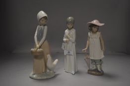 Three modern Nao figure studies