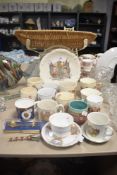 A selection of early 20th century Royal coronation wares including Queen Elizabeth and King George